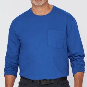 Duluth Trading Co Men's Vibrant Blue Long Sleeve Tee
